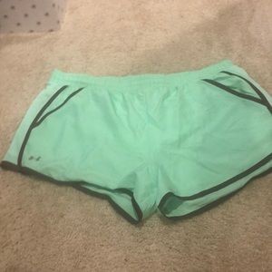 Lime green under armour shorts